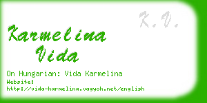 karmelina vida business card